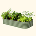 17" Tall 10 In 1 Jumbo Modular Metal Raised Garden Bed Kit